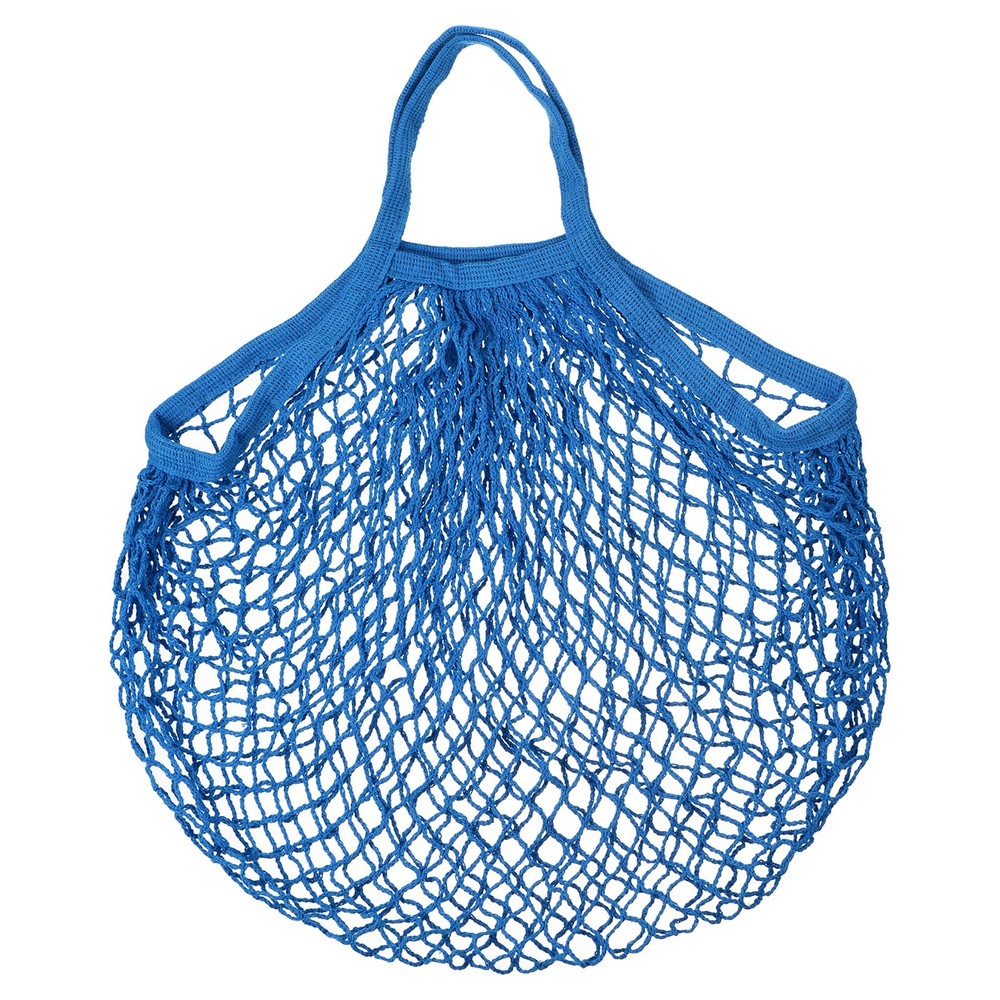 Cotton Mesh Bag 15×13.8″ Mesh Net String Grocery Bags Blue