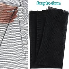 Mesh Netting Soft Slightly Stretchy Fabric 62 x 59 Inch Black