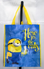 Minions Blue & Yellow Reusable Bag NWT Size 13.6″X15.5″X6.7″ Polypropylene