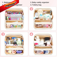 JOYYTUU Makeup Bag, Large Capacity with Room for Brushes and Mirror, Black