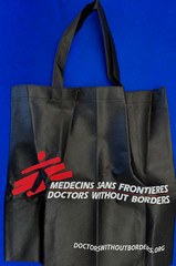 Doctors Without Borders Medecins Sans Frontieres Black Tote Bag–NEW