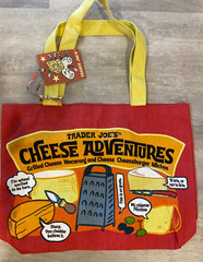 Trader Joe’s CHEESE ADVENTURES NWT ~ Shopping Grocery Tote Bag Canvas Washable