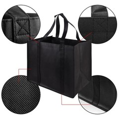 Foldable Reusable Grocery Shopping Bag Large Eco Friendly Heavy Duty Tote