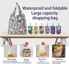 Reusable Shopping Bags Foldable Waterproof Washable Eco Friendly 6 Pack