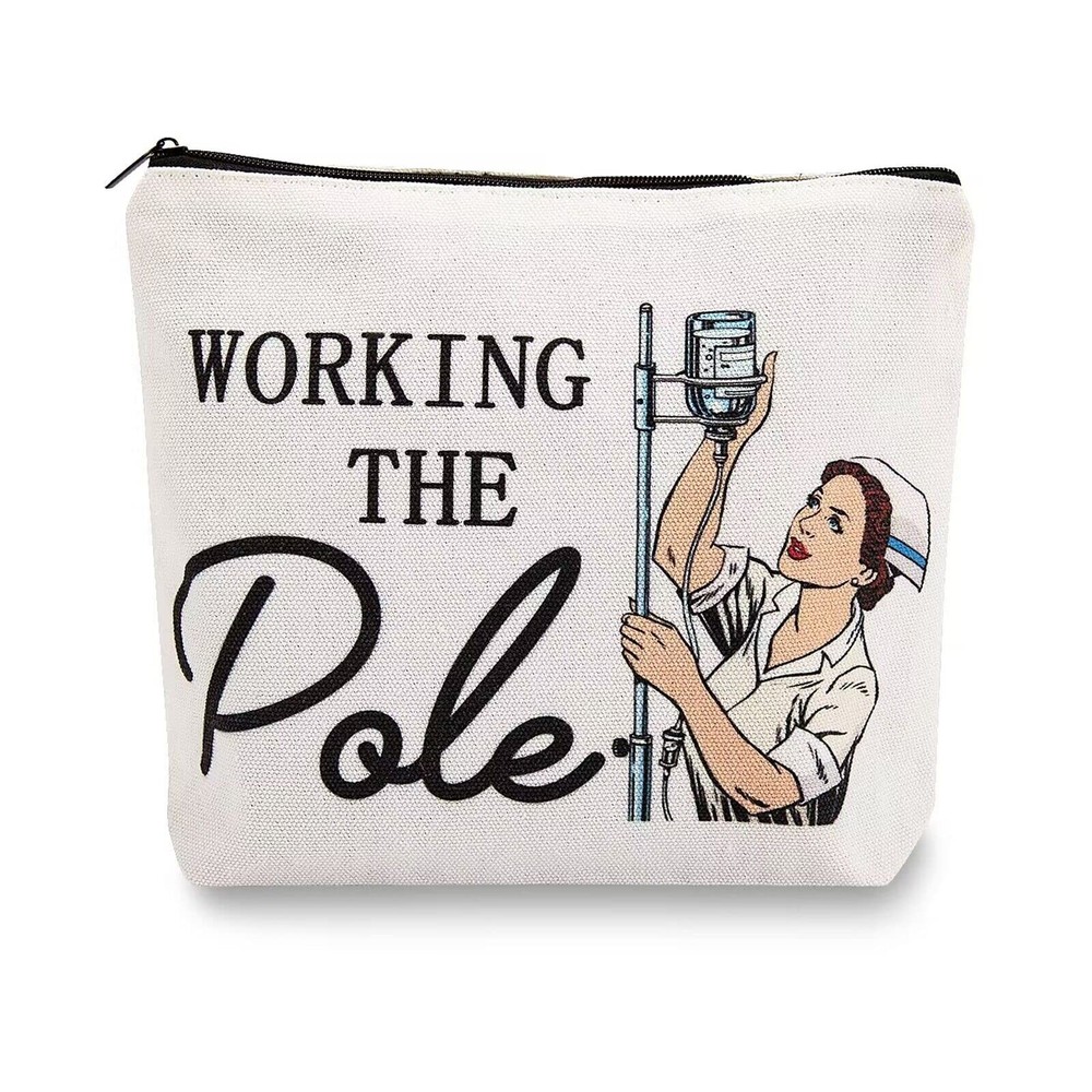 Nurse Gifts for ER ICU 2026 Week New Working The Pole White