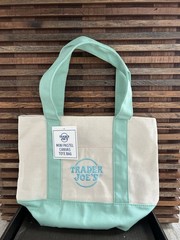 Trader Joe’s Mini Canvas Reusable Tote bags, SET of all 8, Basic and Pastel, NWT