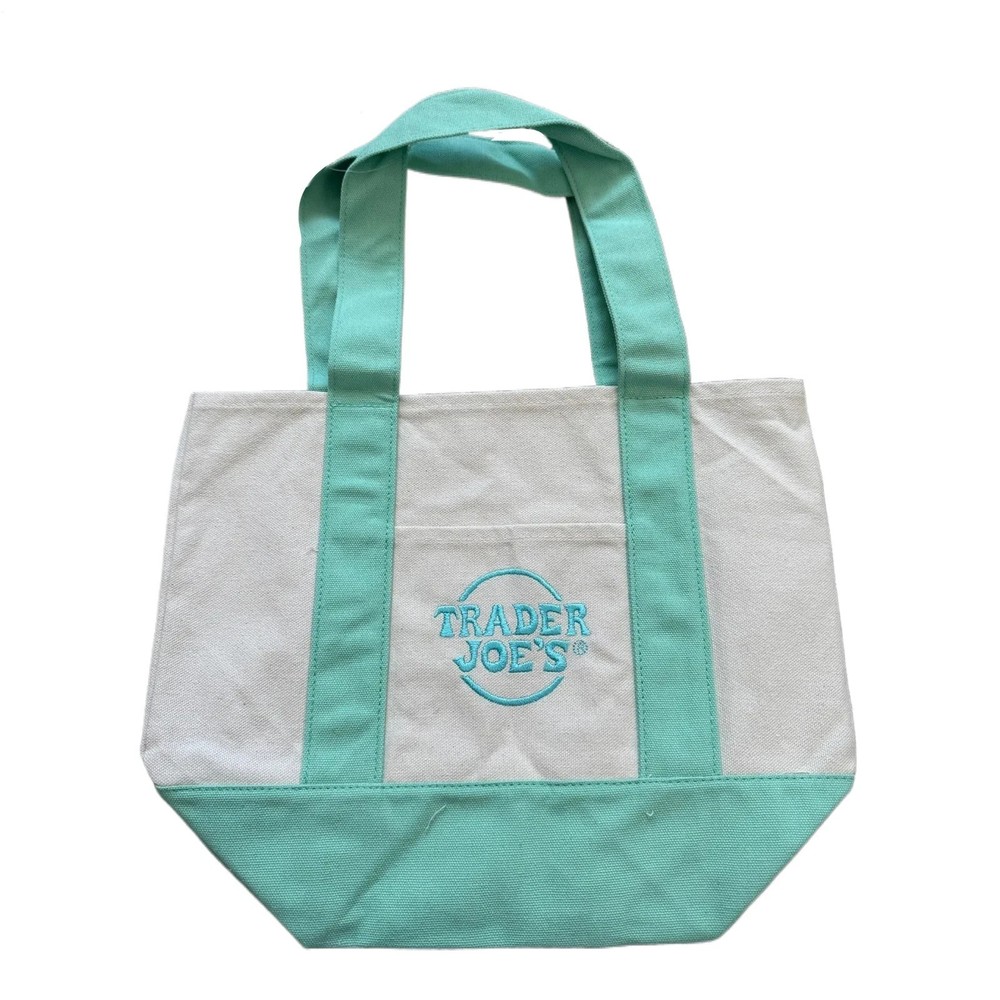 Trader Joe’s Mini Canvas Reusable Tote Bags Colorful Canvas Tote Bag 10 Colors