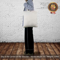 3-Pack Eco-Friendly Medium Cotton Tote Bags – Durable & Reusable Shopping Bags