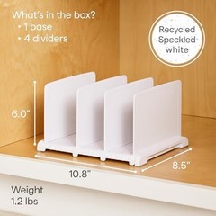 Reusable Shopping Bag Organizer Adjustable Dividers Hold 20 Bags Non-Slip Feet
