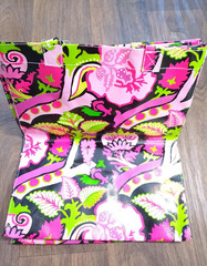 Shoppers essentials recyclable flower grocery bag 13.5×8.5×16 in used
