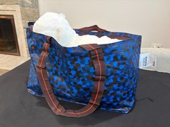 SPJUTSÖ Zippered Reusable Blue Laundry Travel IKEA Frakta Storage Bag 506.427.02