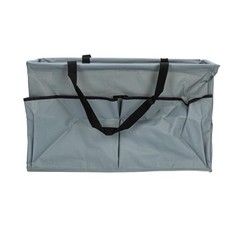 Krush Container All‑Purpose Utility Tote with Exterior Pockets, Gray
