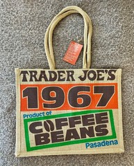 Limited Edition – Trader Joe’s Jute Bag Reusable Heavy Jute Coffee Beans Design