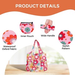 Reusable Grocery Bags-Foldable Machine Washable Reusable Shopping Bags-Bulk C…