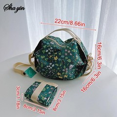 Cartoon Keyboard Foldable Shopping Bag Portable Reusable Tote Crossbody Gift Bag