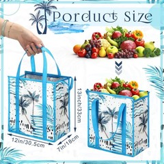 6 Pack Insulated Shopping Bags for Groceries Reusable Cooler Bags Thermal Tot…