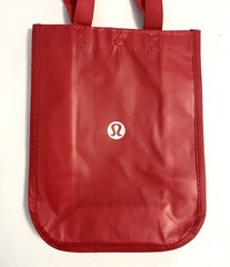 Lululemon Red Reusable Bag Snap Closure Tote