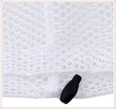 Recycle Drawstring Mesh Produce Bags Foldable Double-Stitched Strength Zero W…