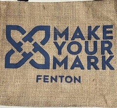 Vintage Fenton Glass Rare Reusable Shopping Bag Jute Canvas Antique Large Tote