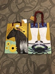 TRADER JOE’S MARYLAND ONE (1) Tote Bag HORSE FLOWER BOOTS COLLECTIBLE NEW
