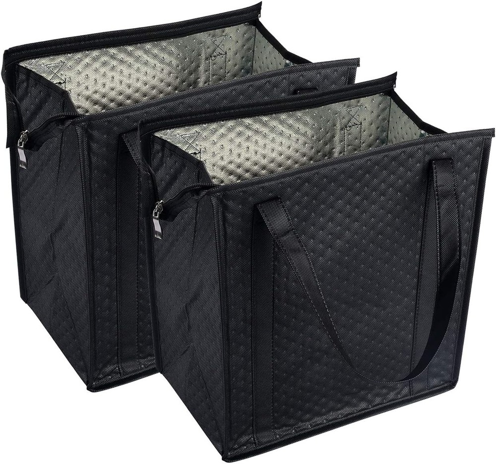 2PCS Insulated Shopping Bag,Insulated Grocery Bag,Grocery Cooler Bag