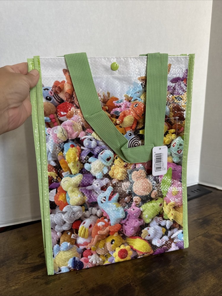 Pokemon Center Osaka Small Reusable Zipper Bag Plastic Multicolor NEW