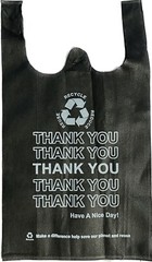 Wholesale 3 Pallets 54000 Non-Woven T-Shirt Grocery Bags Thank You Bulk 45GSM