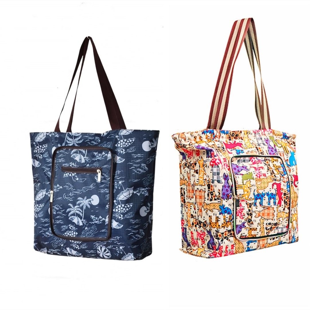 Reusable Grocery Shopping Bags Foldable Washable Waterproof Heavy Duty