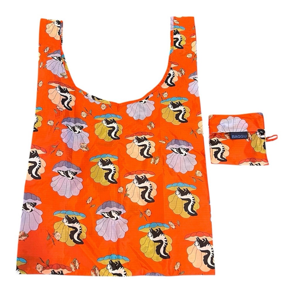 NWOT BAGGU Eco Friendly Bag STANDARD Half Shell Skunk