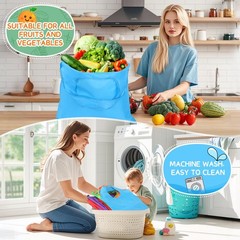 12 Pack Reusable Grocery Bags Washable Foldable Colorful Shopping Bags