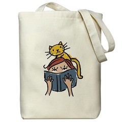 Canvas Tote Bag for Men, Book Bags for Book Lovers Gifts Bookworm Readers Lib…