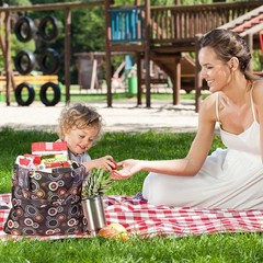 Stylish 18-Pack Foldable Reusable Shopping Bags – Machine Washable, Waterproof