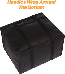 XL Insulated Reusable Grocery Bags with Sturdy Zipper Reinforced Bottom & Handle