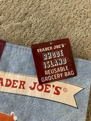 Trader Joe’s Rhode Island Reusable Shopping Bag Foldable Poly Multicolor