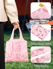 GAUENEEN 6 Pcs Reusable Grocery Bags, Foldable Shopping Bags Heavy Duty, Larg…