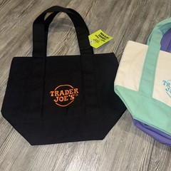 Trader Joe’s Authentic Mini Canvas tote bags Lot 3