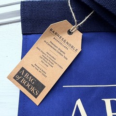 Barnes & Noble Blue “A Bag Of Books” Tote NWT