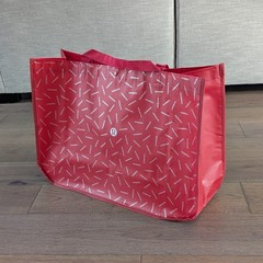 Lululemon Extra Large XL Jumbo Reusable Shopping Tote Bag Yoga Red NWT NEW!* ⚡