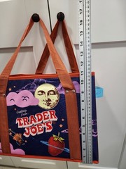 Trader Joes Stand-Up Collapsible Sturdy Moon Tote Bag New