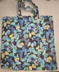 Blue Butterfly light weight tote bag 277889