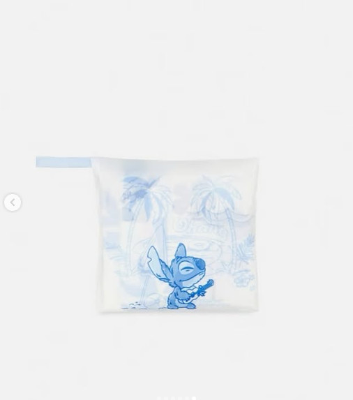 Disney Primark Navy Stitch Foldaway Shopper Reusable Bag