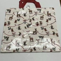 Tesco Christmas Mice Tote Bag Mouse Deer Bunny Holly Candy Cane Berry New 2025