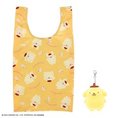 Sanrio Pompompurin Eco Shopping Bag with Pouch 10in x 5in x 18in