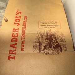 2 Pack Trader Joe’s reusable paper grocery brown shopping bag RARE