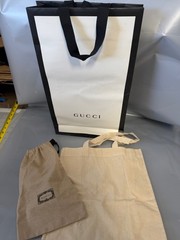 Gucci Shopping Bag Tote Dust Bag Lot 3 Authentic Gucci 100