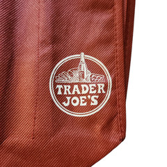 Trader Joe’s Six-Bottle Beverage Tote Reusable Bag Maroon Color 9″ X 9″ NEW