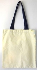 16.5X14.5″ ESTEE LAUDER YELLOW GREEN BLUE DIAMOND PLAID CANVAS “CORP SALES” TOTE