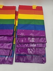 Ikea 10 PC Large Rainbow Pride Reusable Bags STORSTOMMA