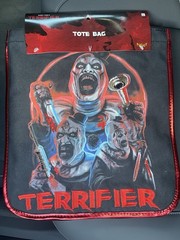 TERRIFIER 2025 Art The Clown Spirit Halloween Canva Tote Bag Embroidered NEW