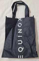 Equinox Mini Tote Bag Sz Medium 16x9x3.5 Black Reusable Shopping Compact Travel